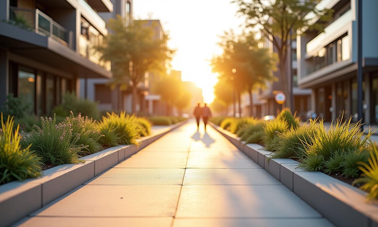 Recently completed Perth streetscape