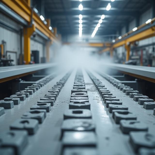 Precision casting line